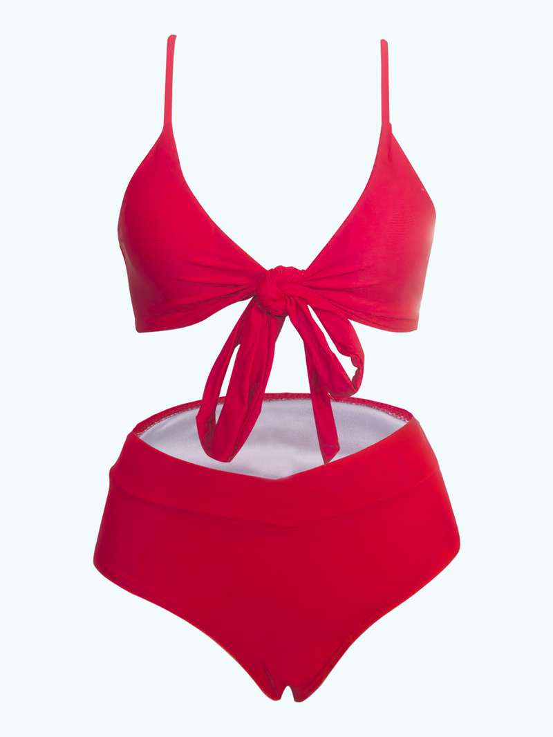 Biquíni sexy europeu e americano com tiras de roupas de banho cruzadas