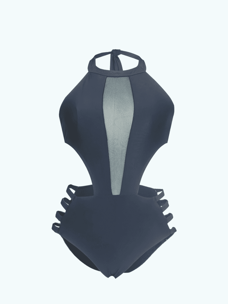 Roupa de banho oca preta