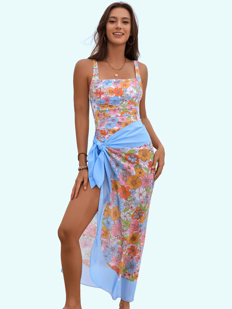 Roupa de banho floral