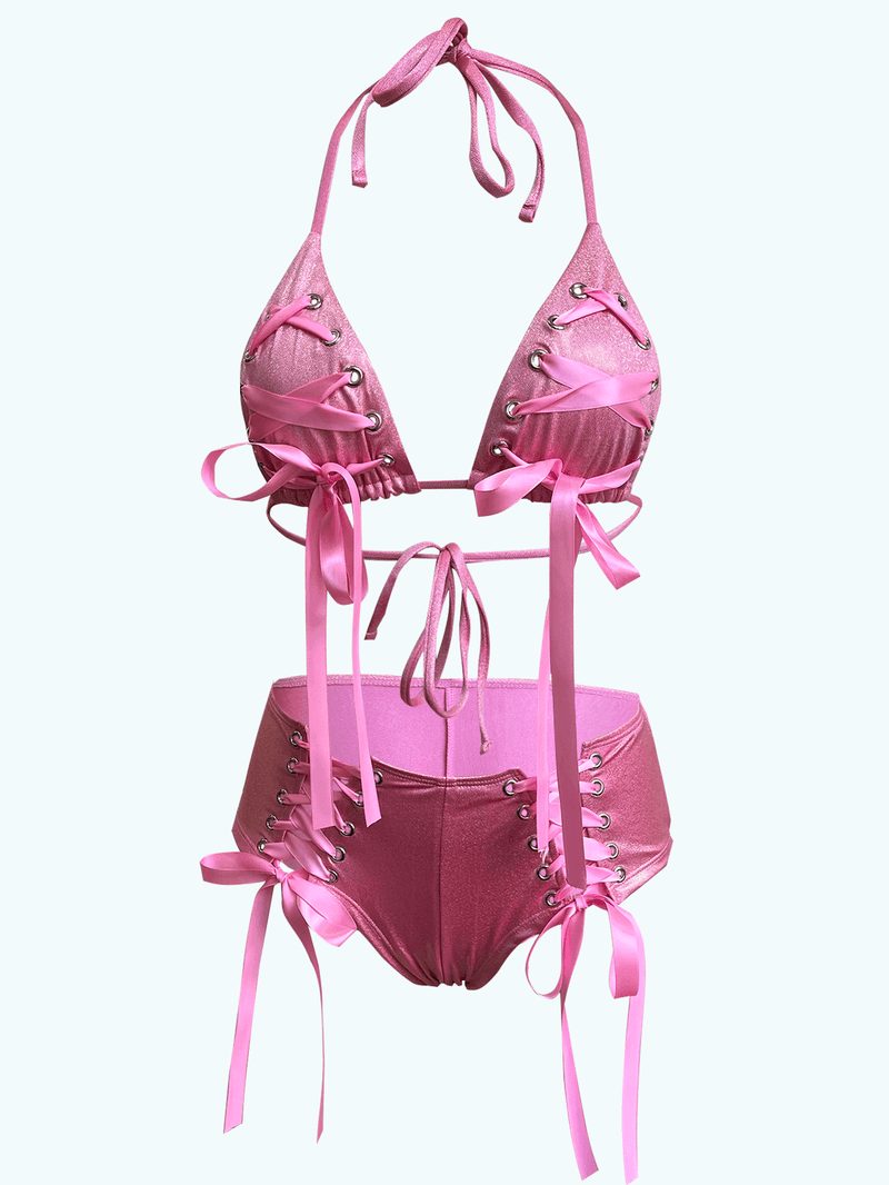 Conjunto de biquíni de fita