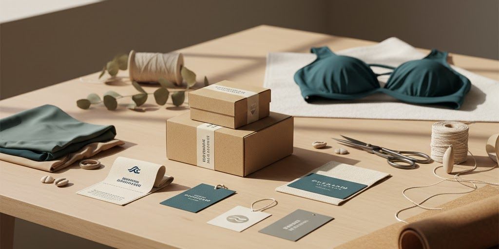 Etiquetas de marca personalizadas e embalagem